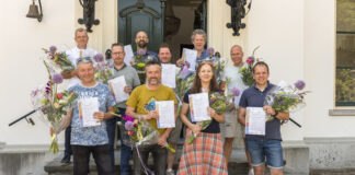 Tien studenten ontvingen het diploma Inspecteur Gebouwd Erfgoed