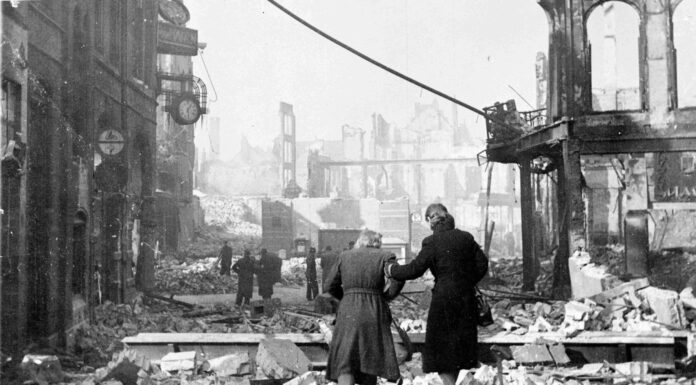 22 februari 1944 werd Nijmegen getroffen door Amerikaans bombardement